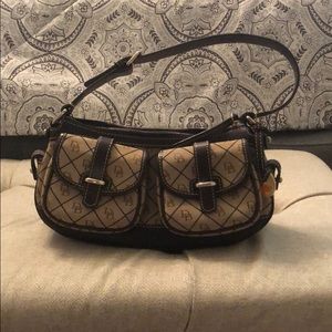 Dooney and Bourke Brown handbag with clutch